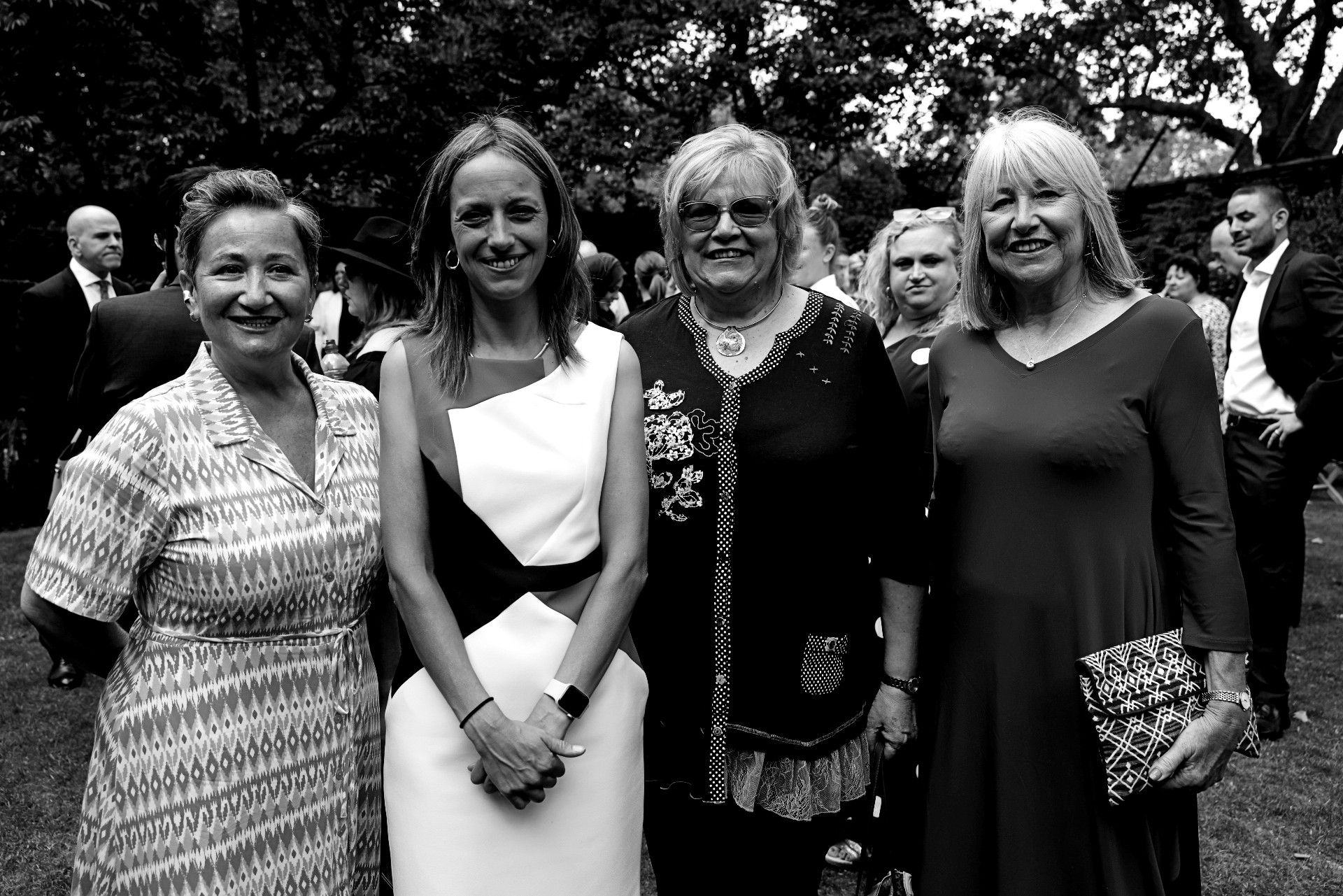 care workers with minister at number 10 reception
