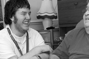 Care worker and person who needs care and support
