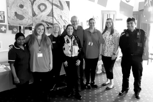 Team photo at Askham Village Community celebrating diverse cultures