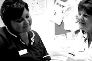care professionals working together