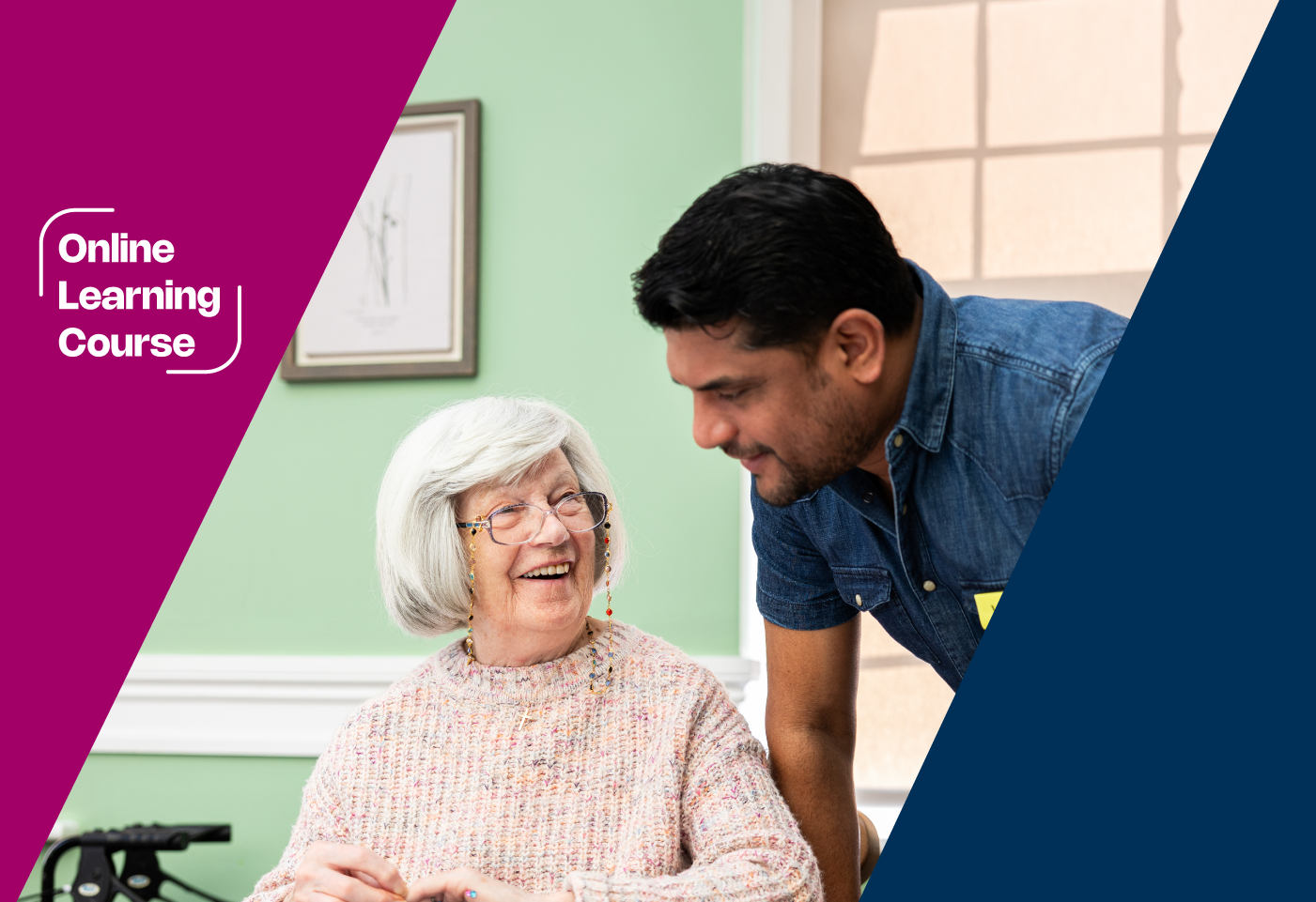 talking with an elderly